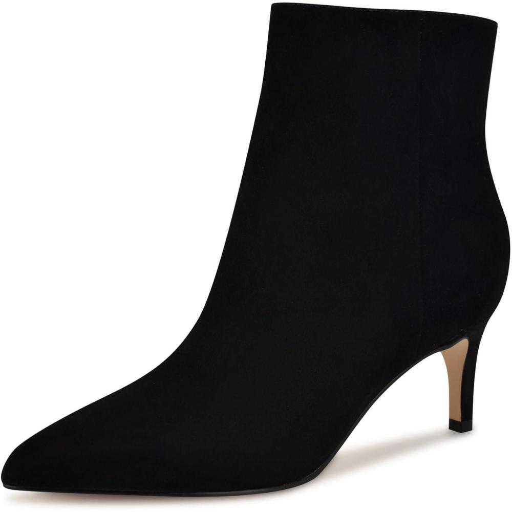 imageNine West Womens Sheeba Ankle BootBlack Suede 002