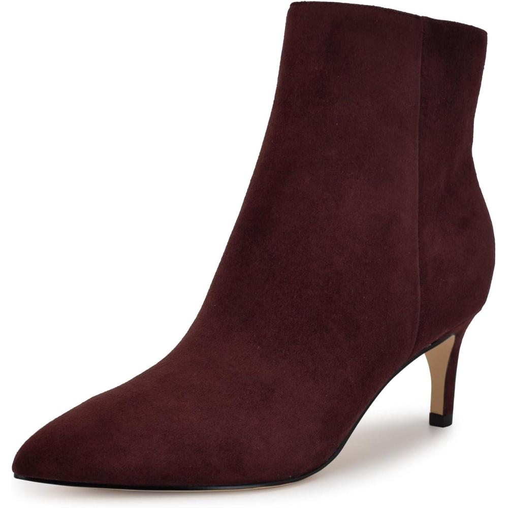 imageNine West Womens Sheeba Ankle BootBurgundy Suede 600