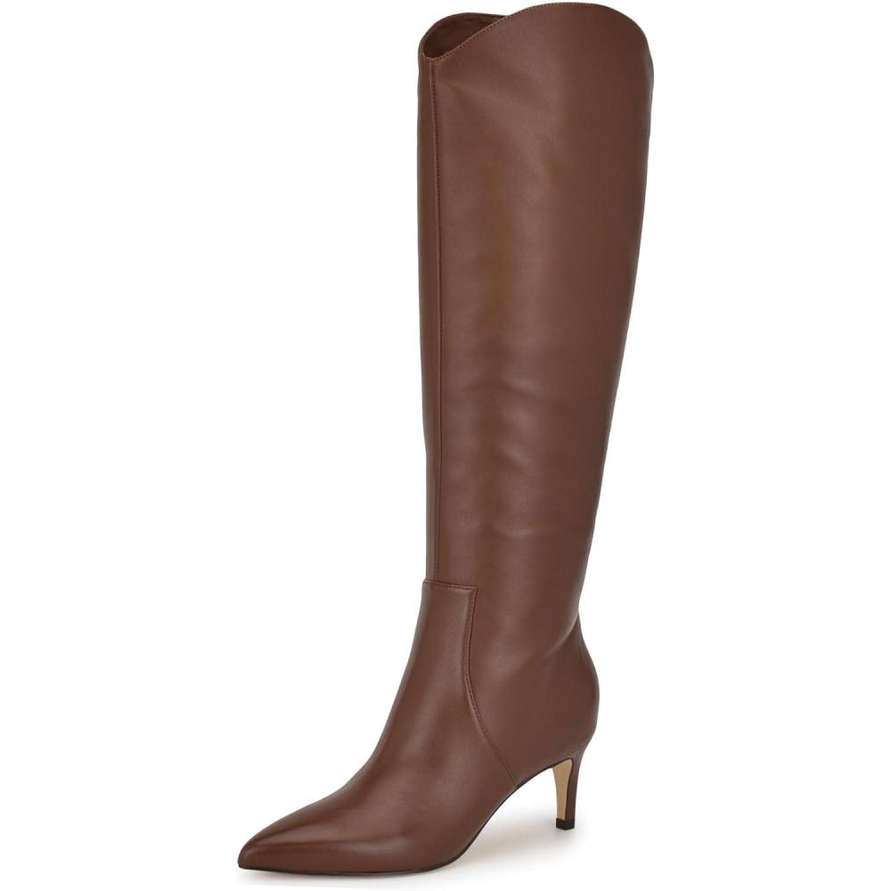 imageNine West Womens Sirena Knee High BootMedium Brown Leather 210