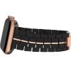 imageNINE WEST Fashion Rubberized Bracelet for Apple Watch Secure AdjustableBlackRose Gold