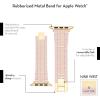imageNINE WEST Fashion Rubberized Bracelet for Apple Watch Secure AdjustableLight PinkGold
