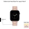 imageNINE WEST Fashion Rubberized Bracelet for Apple Watch Secure AdjustableLight PinkGold
