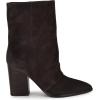 imageNine West Womens Chaye Mid Calf BootDark Brown Suede 200