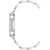 imageNine West Womens Crystal Accented Bracelet WatchGreySilver