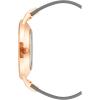 imageNine West Womens Floral Dial Smooth Strap WatchGreyRose Gold