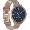 imageNine West Womens Mesh Bracelet WatchRose GoldNavy