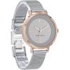imageNine West Womens Mesh Bracelet WatchSilverRose GoldTone
