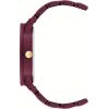 imageNine West Womens Metal Bracelet Watch with Rubberized CoatingBurgundy