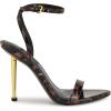 imageNine West Womens Reina Heeled SandalLeopard Patent 201