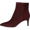 imageNine West Womens Sheeba Ankle BootBurgundy Suede