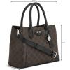 imageNine West womens Adeline SatchelBrown Logo Black