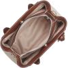 imageNine West womens Adeline SatchelMushroom Logo Mahogany