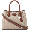 imageNine West womens Adeline SatchelMushroom Logo Mahogany
