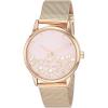 imageNine West Womens Floral Dial Mesh Bracelet WatchRose Gold
