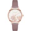 imageNine West Womens Floral Dial Strap Watch NW2284Mauve