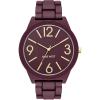 imageNine West Womens Metal Bracelet Watch with Rubberized CoatingBurgundy