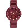 imageNine West Womens Rubberized Bracelet WatchBurgundy