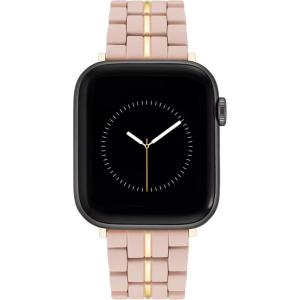 imageNINE WEST Fashion Rubberized Bracelet for Apple Watch Secure AdjustableLight PinkGold
