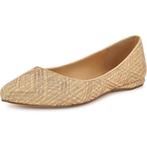 imageNINE WEST Womens FlatsLight NaturalRose Gold 111