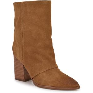imageNine West Womens Chaye Mid Calf BootCognac Suede 101