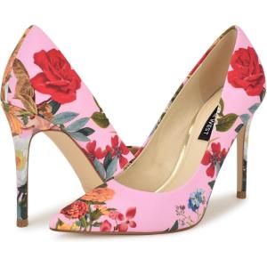 imageNine West Womens Fresh PumpPink Rose Print Multi