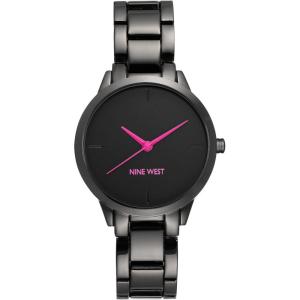 imageNine West Womens Gunmetal Bracelet WatchGunmetal  Purple