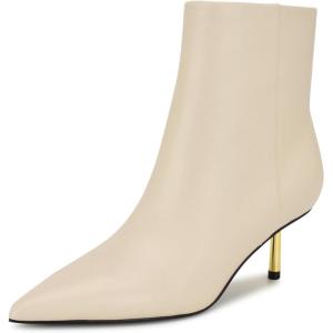 imageNine West Womens Hamesa Ankle BootCream Leather 150