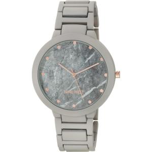 imageNine West Womens Rubberized Bracelet WatchGrey