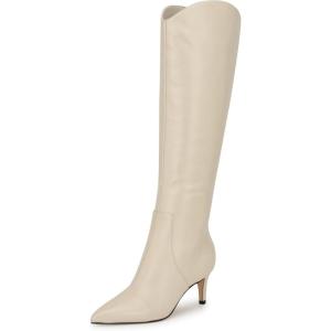 imageNine West Womens Sirena Knee High BootCream Leather 150