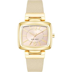 imageNine West Womens Strap WatchBeigeGold