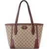 imageNine West Innes Small ToteMocha Logo Mahogany