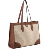 imageNine West Kyelle Jet Set ToteNatural Dark Camel