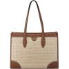 imageNine West Kyelle Jet Set ToteNatural Dark Camel