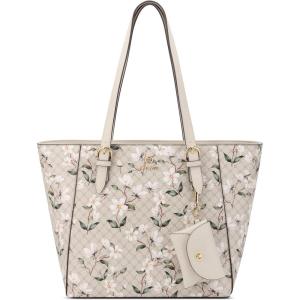 imageNine West Siera ToteFloral Logo Milk