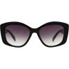 imageNine West Womens Anas Butterfly Sunglasses Black 55 mm