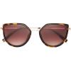 imageNine West Womens Kaia Cateye Sunglasses Shiny Tortoise and Light Gold 53 mm