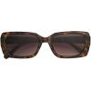 imageNine West Womens Kaira Sunglasses Rectangle Black 55mmTortoise