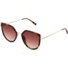 imageNine West Womens Kaia Cateye Sunglasses Shiny Tortoise and Light Gold 53 mm
