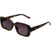 imageNine West Womens Kaira Sunglasses Rectangle Black 55mmTortoise