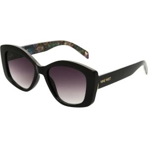 imageNine West Womens Anas Butterfly Sunglasses Black 55 mm