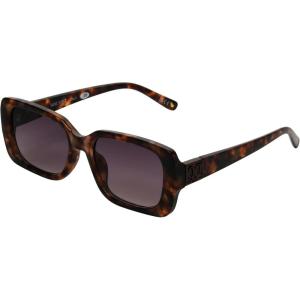 imageNine West Womens Kaira Sunglasses Rectangle Black 55mmTortoise