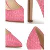 imageNine West Womens TatianaDark Pink Raffia 650