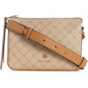 image:imageNine West Womens Saoirse 3 Compartment XbodyKhaki LogoCamel