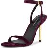 image:imageNine West womens Heeled SandalsPurple Velvet 500