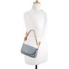 image:imageNine West Rigina Flap Shoulder CrossbodyChambray Logo Brandy
