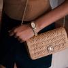 image:imageNine West Womens Nefi Phone Chain CrossbodyNatural Brandy