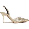 image:imageNine West Womens PemmaGold Mirror MetallicClear 710