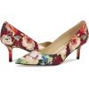 image:imageNine WEST Womens ArleneDark Red Fall Floral Multi 600