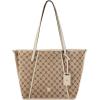 image:imageNine West Quincie Triple Compartment ToteMocha Logo Beige