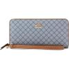 image:imageNine West Womens Luela Zip Around With WristletChambray Logo Brandy